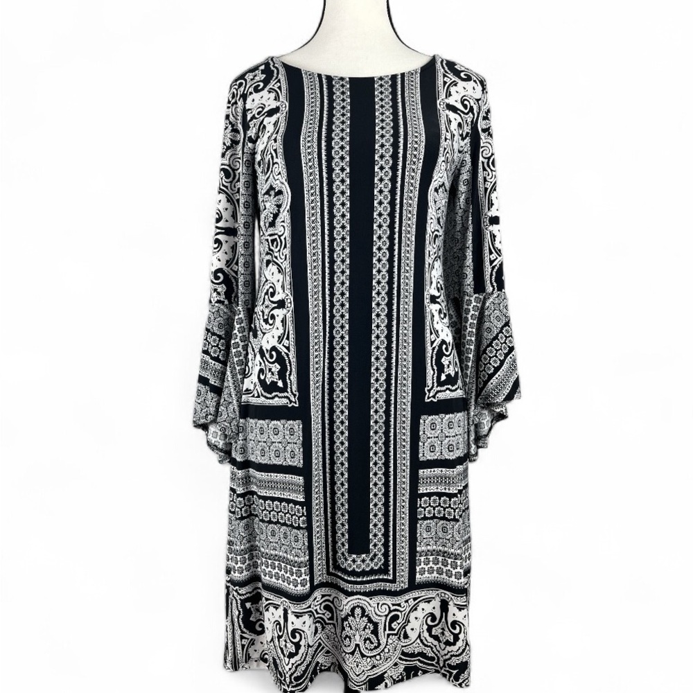 INC International Concepts | Black and White Dress | S